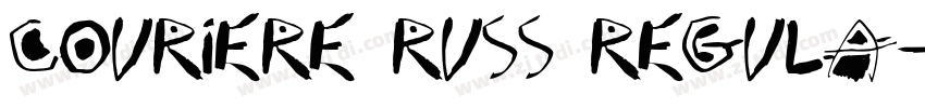 Couriere Russ Regula字体转换